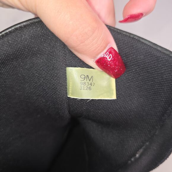 Timberland Boots Womens Size 9M Black Leather Ankle Heeled Zip Square Toe 98347 - Picture 11 of 15